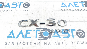Emblem inscription CX-30 AWD tailgate Mazda CX-30 20-
