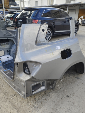 Quarter wing rear right Mercedes GLS-class X166 13-19 silver, on the body, bumps