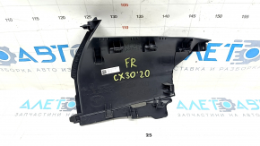 Front panel trim side right Mazda CX-30 20- black, scratches