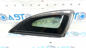 Window blind glass rear left Mazda CX-30 20- with chrome molding