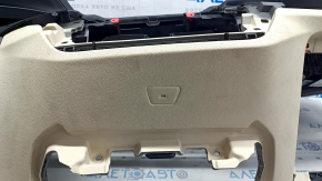 Torpedo front panel with AIRBAG BMW X3 G01 18-21 black and beige, without projection, for cleaning
