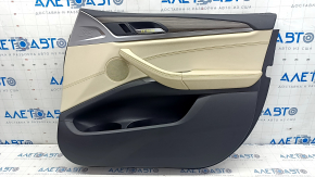 Door trim card front right BMW X3 G01 18-21 leatherette beige, wood insert, scratches, abrasions