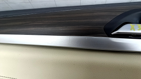 Door trim card front left BMW X3 G01 18-21 leatherette beige, wood insert, scuffs, scratches