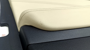 Door trim card front left BMW X3 G01 18-21 leatherette beige, wood insert, scuffs, scratches
