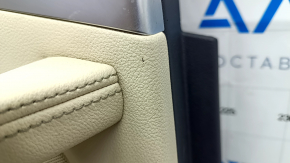 Door trim card rear left BMW X3 G01 18-21 leatherette beige, wood insert, scuffs, scratches, abrasions