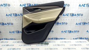 Door trim card rear right BMW X3 G01 18-21 beige leatherette, wood insert, scratches