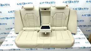 Rear row of seats 2 row BMW X3 G01 18-21 leather Vernasca beige, scratches, for cleaning