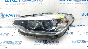 Front left headlight complete BMW X3 G01 18-21 halogen+LED, pokes, crack in mount
