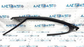 Upper front left door molding Mazda CX-30 20- black with glass seal