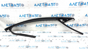 Upper front left door molding Mazda CX-30 20- black with glass seal