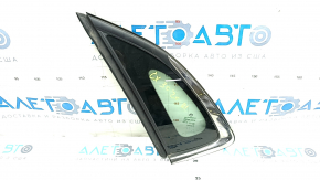 Window blind glass rear right Mazda CX-30 20- with chrome molding, scratches on chrome, tear