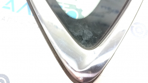 Window blind glass rear left Mazda CX-30 20- with chrome molding, scratches on chrome, tear of seal