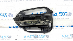 Lower grille of the front bumper right BMW X3 G01 18-21 under fog lights and parking sensors, black gloss, scratch