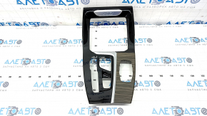 BMW X3 G01 18-21 center console trim black, wood insert, scratches