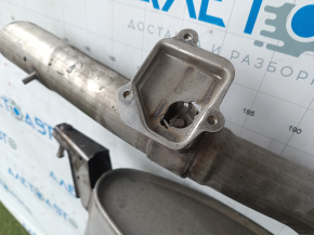Exhaust pipe with barrel BMW X3 G01 18-22 2.0T with valve, flattened