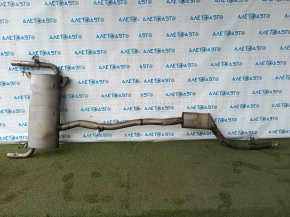 Exhaust pipe with barrel BMW X3 G01 18-22 2.0T with valve, flattened