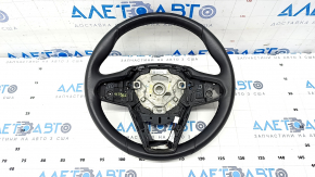 Bare steering wheel BMW X3 G01 18 - leather, black, heated, under the petals, scratches, worn, torn fasteners