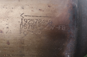 Exhaust line for 1 pipe Ford Fusion mk5 13-19 2.0 hybrid, plug-in with catalytic converter, studs sawed off