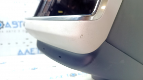 Tesla Model S 21 center console armrest - white leather, torn leather