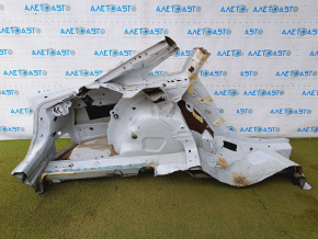 Quarter wing rear left Audi A4 B8 08-16 sedan, sawed off, white