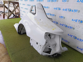 Quarter wing rear left Audi A4 B8 08-16 sedan, sawed off, white
