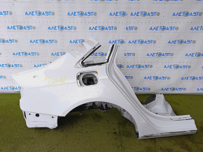 Quarter wing rear right Audi A4 B8 08-16 sedan, sawed off, white