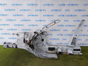 Front right quarter Audi A4 B8 08-16 sawed off, white, with central pillar
