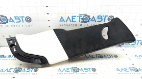 Center pillar trim upper belt right Tesla Model S 21- black, scratch on leather