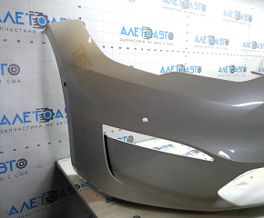 Tesla Model S 21 front bare bumper - white, worn