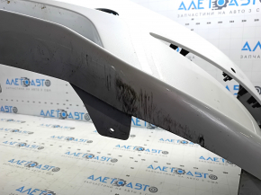 Tesla Model S 21 front bare bumper - white, worn