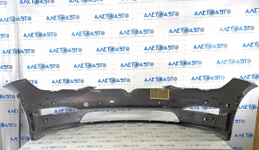 Tesla Model S 21 front bare bumper - white, worn