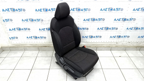 Passenger seat Kia Forte 19-21 without airbag, mechanical, black cloth, scratches on the back, dry cleaning