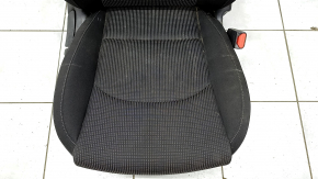 Passenger seat Kia Forte 19-21 without airbag, mechanical, black cloth, scratches on the back, dry cleaning