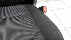Passenger seat Kia Forte 19-21 without airbag, mechanical, black cloth, scratches on the back, dry cleaning