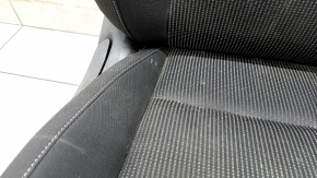 Passenger seat Kia Forte 19-21 without airbag, mechanical, black cloth, scratches on the back, dry cleaning