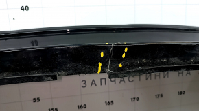 Tesla Model S Rear Bumper Lip 21 - Black, Gloss, Scratched, Cracked