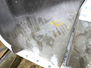 Tesla Model S 21 bare rear bumper - white, fasteners unsoldered