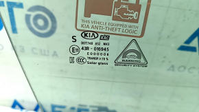 Front right door glass Kia Forte 19-24