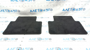 Set of floor mats for Mazda CX-30 20 - black cloth, for cleaning