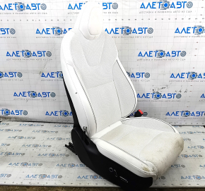 Passenger seat Tesla Model S 21- with airbag, electric, white leather, needs cleaning, electrics not working