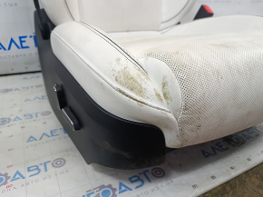 Passenger seat Tesla Model S 21- with airbag, electric, white leather, needs cleaning, electrics not working