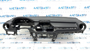 Torpedo front panel with AIRBAG Kia Forte 19-21 black, rusty pyropatron