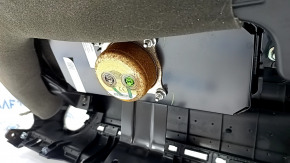 Torpedo front panel with AIRBAG Kia Forte 19-21 black, rusty pyropatron