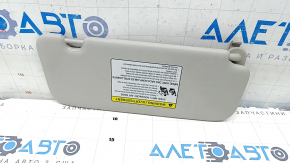 Left visor Kia Forte 20-21 without hatch, without hook, normal, gray