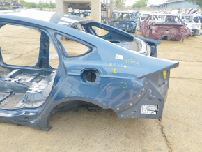Quarter wing rear left Ford Fusion mk5 13-20 blue, on body, bumps