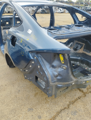 Quarter wing rear left Ford Fusion mk5 13-20 blue, on body, bumps