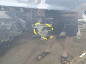 Quarter wing rear left Ford Fusion mk5 13-20 blue, on body, bumps