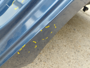 Quarter wing rear left Ford Fusion mk5 13-20 blue, on body, bumps