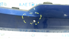 Bare front bumper Kia Forte 19-21 blue, scratches, dents, non-factory holes