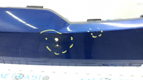Bare front bumper Kia Forte 19-21 blue, scratches, dents, non-factory holes